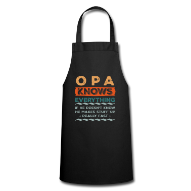 weihnachtsgeschenke für oma und opa Schürze - OPA Know Everything Weihnachtsgeschenk