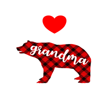 Motiv Grossmutter Bär Vintage Lustig