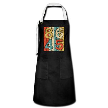 weihnachtsgeschenke für oma und opa Schürze - Klassischer Vintage-Stil 86 45 Anti Trump Retro Anti-