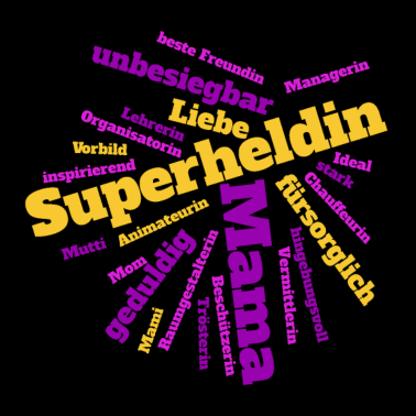 Motiv Superheldin Mama