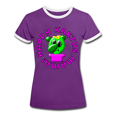 geburtstagsgeschenke mama T-Shirt - HAPPY KAKTUS MAMA KAKTEEN LUSTIGE PFLANZEN MUTTER