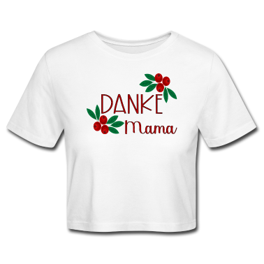geburtstagsgeschenke mama T-Shirt - DANKE MAMA WINTERBILDER STECHPALMENGEWÄCHSE