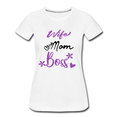 geburtstagsgeschenke mama T-Shirt - wife mom boss Geschenk Muttertag Beste Mama Spruch