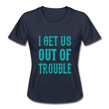 geburtstagsgeschenke mama T-Shirt - I Get Us Out Of Trouble Beste Freundin