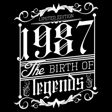 Motiv Geburtstagsgeschenk 1987 Geschenk established