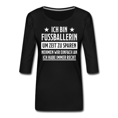 geburtstagsgeschenke mama Langarmshirt - Fußballerin Lustiger Spruch Fußball Tor Geschenk