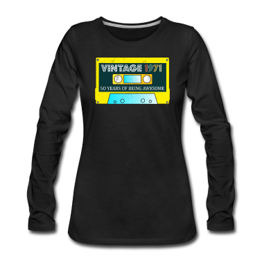 geburtstagsgeschenke mama Langarmshirt - Vintage 1971 50. Geburtstagsgeschenk für Papa Mama