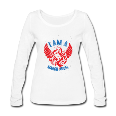 geburtstagsgeschenke mama Langarmshirt - März Engel Mama Geburtstag Geburtstagsgeschenk