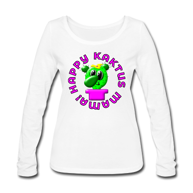 geburtstagsgeschenke mama Langarmshirt - HAPPY KAKTUS MAMA KAKTEEN LUSTIGE PFLANZEN MUTTER