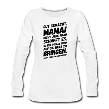 geburtstagsgeschenke mama Langarmshirt - Geschenkidee zum Muttertag Muttertagsgeschenk Mama