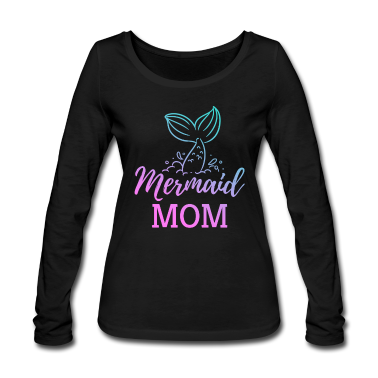 geburtstagsgeschenke mama Langarmshirt - Meerjungfrau Mama Fabel mythische Kreatur Geburtstagsgeschenk