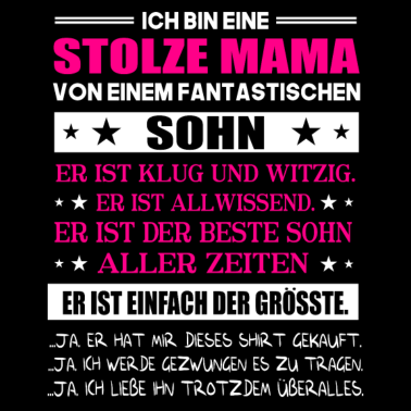 Motiv Stolze Mama eines fantastischen Sohnes Geschenk