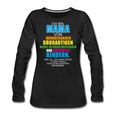 geburtstagsgeschenke mama Langarmshirt - Mutter lustig Spruch Mama