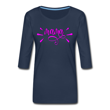 geburtstagsgeschenke mama Langarmshirt - Schriftzug Mama PINK ROSA MUTTER GESCHENK IDEEN