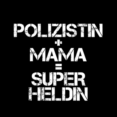 Motiv Polizistin Mama Superheldin lustig Geschenk
