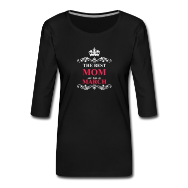 geburtstagsgeschenke mama Langarmshirt - Beste Mutter geboren März