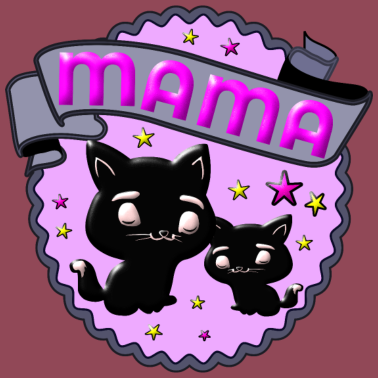 Motiv Muttertag MUTTER und TOCHTER Katzen Geschenk