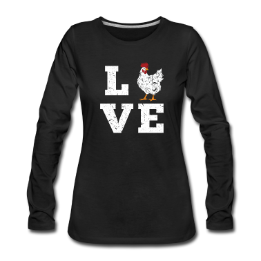 geburtstagsgeschenke mama Langarmshirt - Hühnerzucht Farmer Love Geburtstagsgeschenk