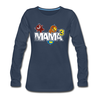 geburtstagsgeschenke mama Langarmshirt - Mamamotiv > Mama hoch drei Mama³ > Mama des Jahres