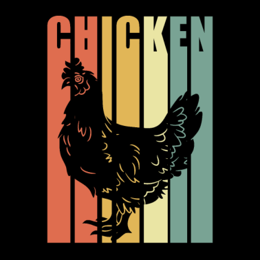 Motiv Vintager Hühnerbauer, der Geburtstagsgeschenk bewirtschaftet