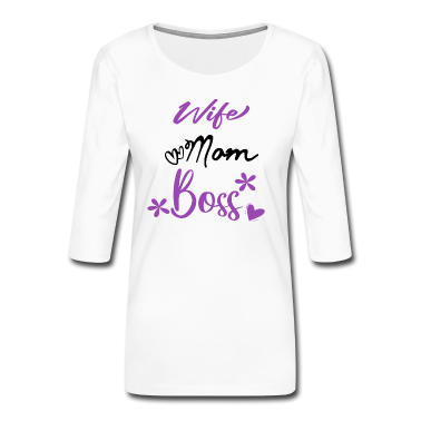 geburtstagsgeschenke mama Langarmshirt - wife mom boss Geschenk Muttertag Beste Mama Spruch