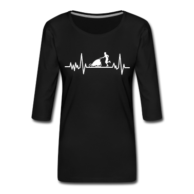 geburtstagsgeschenke mama Langarmshirt - Geschenk für Mama Herzschlag Mutter Sport