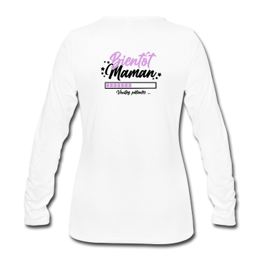 geburtstagsgeschenke mama Langarmshirt - Bald, Mama, warten Sie.