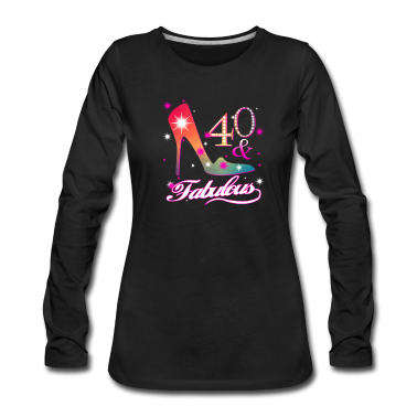 geburtstagsgeschenke mama Langarmshirt - Fabulous 40 Geburtstagsgeschenk