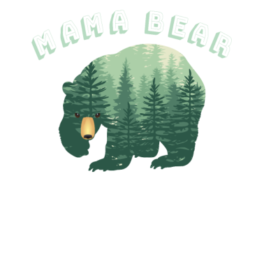 Motiv Wald Mama Bär für Mama Mama Mutter