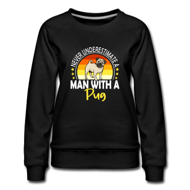 geburtstagsgeschenke mama Pullover - Never Underestimate A Man With A Pug Mops Geschenk