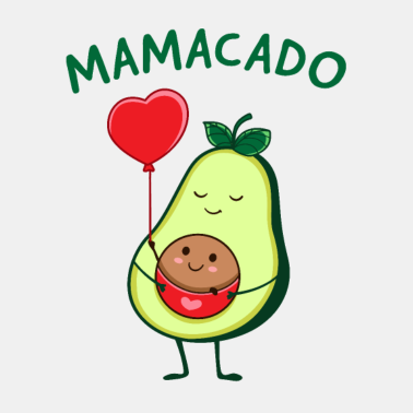 Motiv Mama Avocado süßes Muttertag & Geburtstagsgeschenk