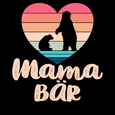 Motiv Mama Bär Herz geburtstagsgeschenk für mutter Mamab