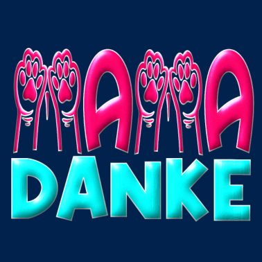 Motiv DANKE MAMA MUTTERTAGSGESCHENKE KÄTZCHEN PFOTE