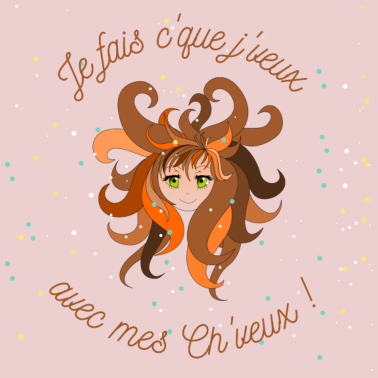 Motiv T-Shirt manga Girly Geburtstagsgeschenk Weihnachten Mama