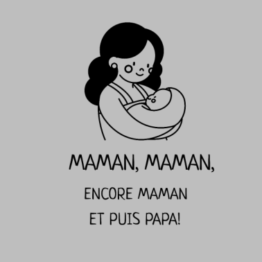 Motiv T-Shirt Mama, Mama, immer noch Mama und dann Papa