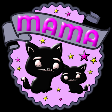 Motiv Muttertag MUTTER und TOCHTER Katzen Geschenk