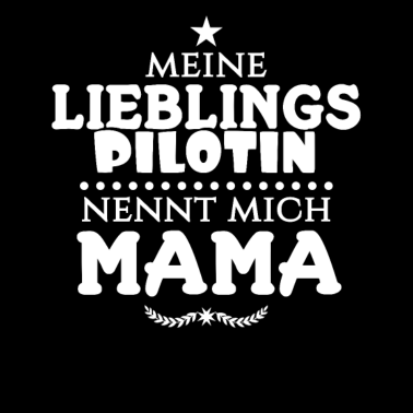 Motiv Pilotin Tochter Flugzeug Mama Muttertag Geschenk