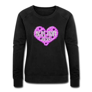 geburtstagsgeschenke mama Pullover - BEST MOM EVER LILA BLUMEN MUTTER MAMA GESCHENK