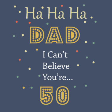 Motiv 50. Geburtstagsgeschenk für Papa Mama