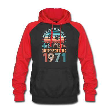 geburtstagsgeschenke mama Hoodie - Hund Mama geboren 1971 50. Geburtstagsgeschenk
