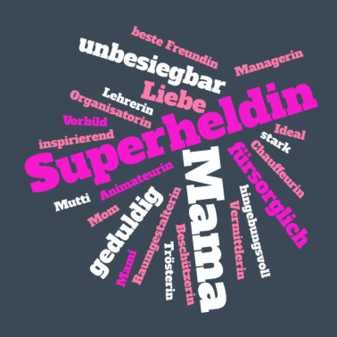 Motiv Superheldin Mama