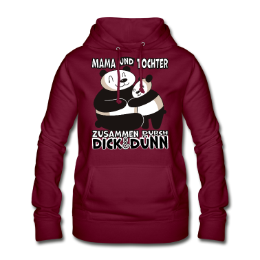 geburtstagsgeschenke mama Hoodie - Mama und Tochter durch dick & dünn Panda