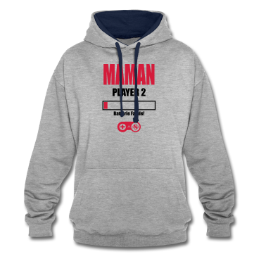 geburtstagsgeschenke mama Hoodie - Mama player 2 akku schwach
