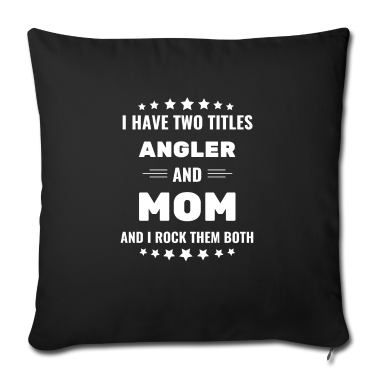 geburtstagsgeschenke mama Kissenbezug - Angler Geburtstagsgeschenk Mama Angeln Fischen