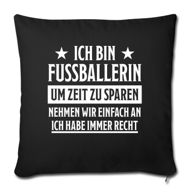 geburtstagsgeschenke mama Kissenbezug - Fußballerin Lustiger Spruch Fußball Tor Geschenk