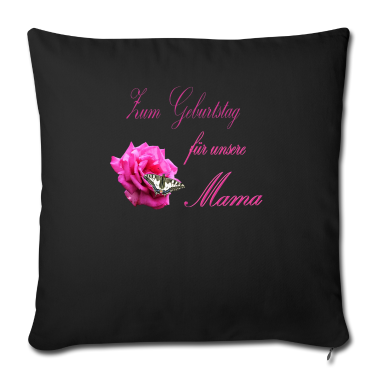 geburtstagsgeschenke mama Kissenbezug - Geburtstagsgeschenk für die Mama mit Blumen Design