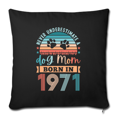 geburtstagsgeschenke mama Kissenbezug - Hund Mama geboren 1971 50. Geburtstagsgeschenk