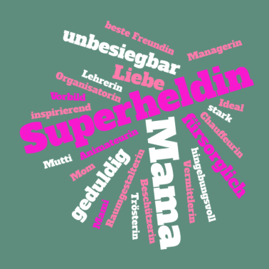 Motiv Superheldin Mama