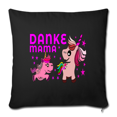 geburtstagsgeschenke mama Kissenbezug - Danke Mama Einhorn Familie Muttertag