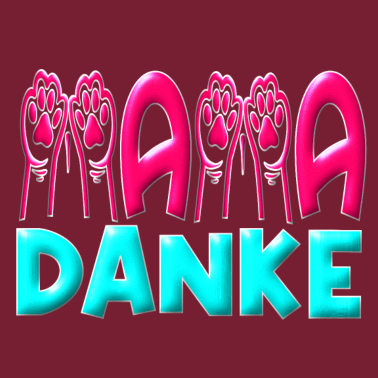 Motiv DANKE MAMA MUTTERTAGSGESCHENKE KÄTZCHEN PFOTE